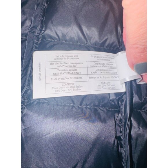 Red Head Mens Puffer Vest L/G Nylon Duck Down Feathers Black Outdoors Packable - Picture 5 of 10